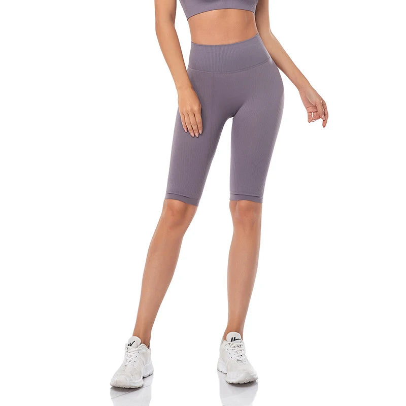 Short de Fitness Seamless - Taille Haute – Effet Sculptant