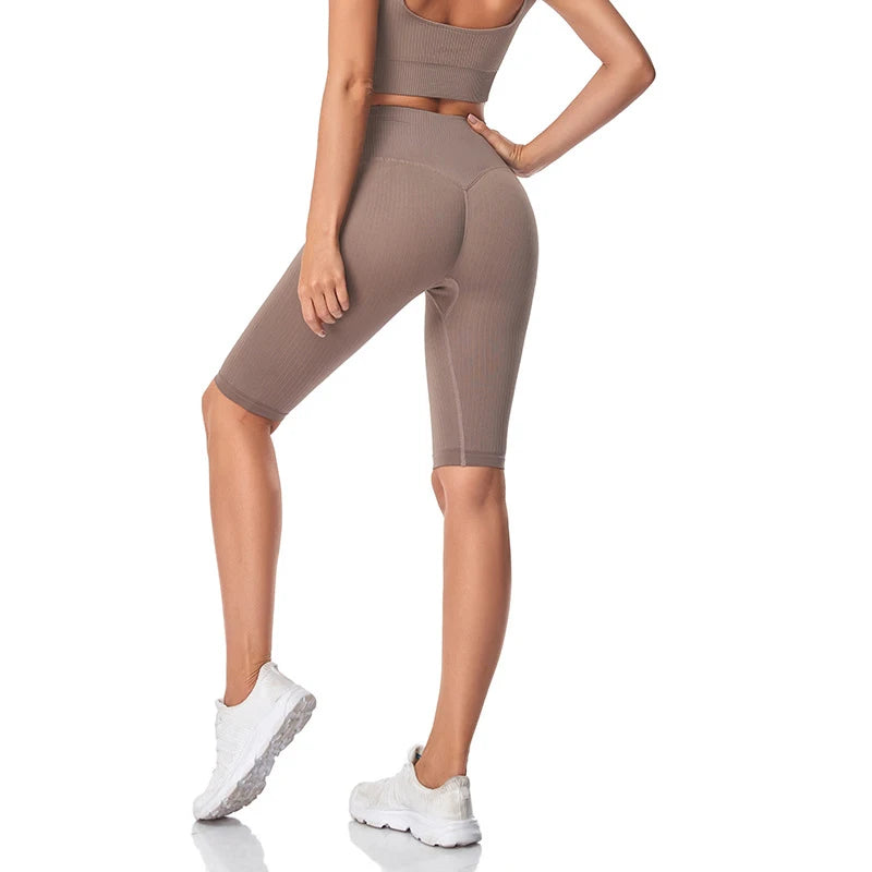 Short de Fitness Seamless - Taille Haute – Effet Sculptant