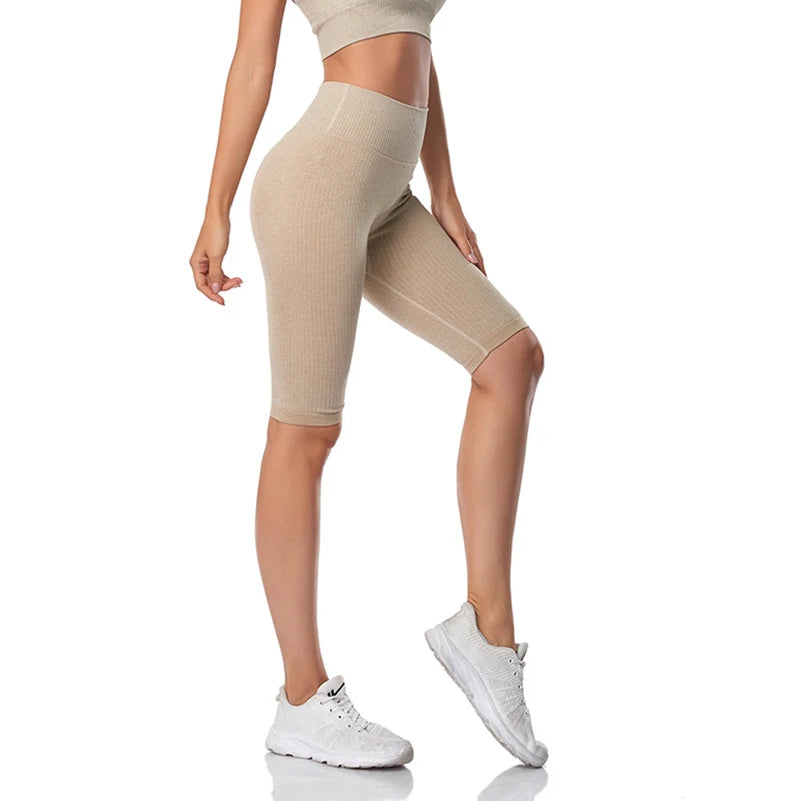 Short de Fitness Seamless - Taille Haute – Effet Sculptant