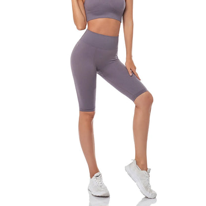 Short de Fitness Seamless - Taille Haute – Effet Sculptant