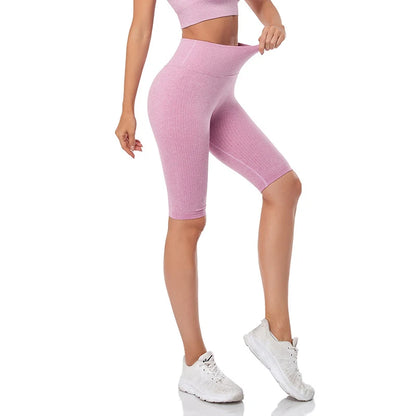 Short de Fitness Seamless - Taille Haute – Effet Sculptant