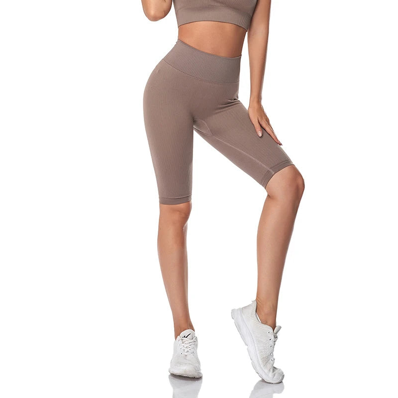 Short de Fitness Seamless - Taille Haute – Effet Sculptant