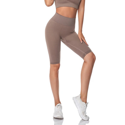 Short de Fitness Seamless - Taille Haute – Effet Sculptant