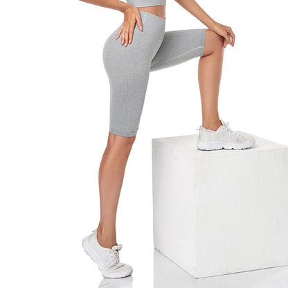 Short de Fitness Seamless - Taille Haute – Effet Sculptant