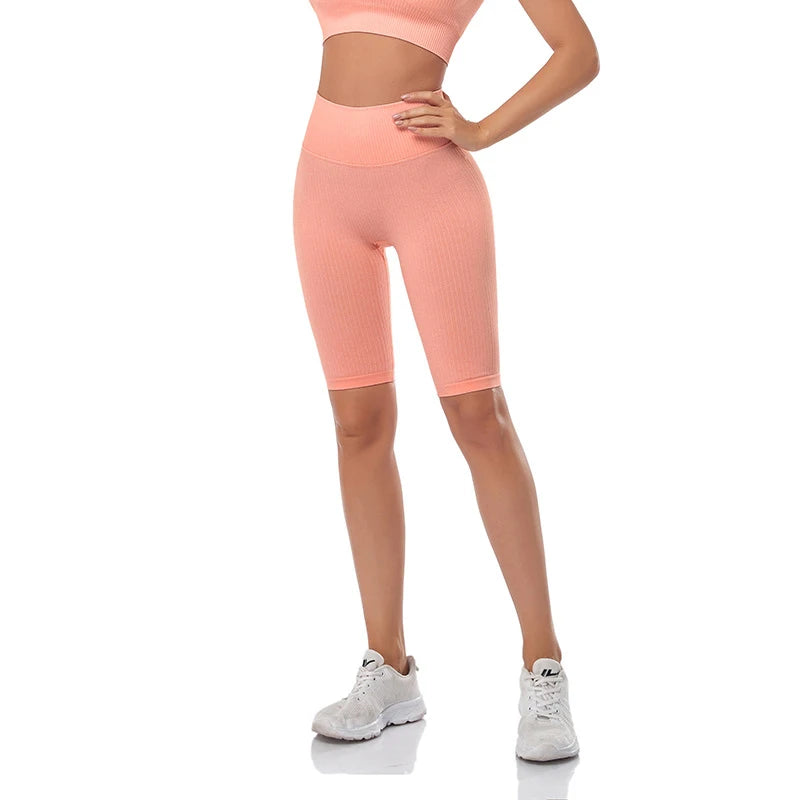 Short de Fitness Seamless - Taille Haute – Effet Sculptant