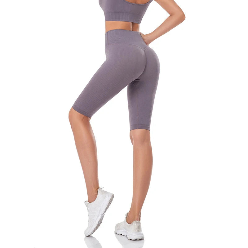Short de Fitness Seamless - Taille Haute – Effet Sculptant