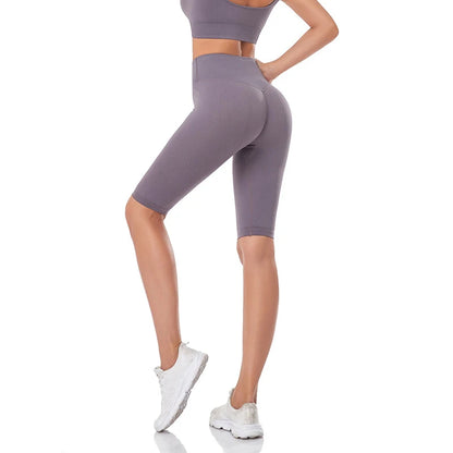Short de Fitness Seamless - Taille Haute – Effet Sculptant