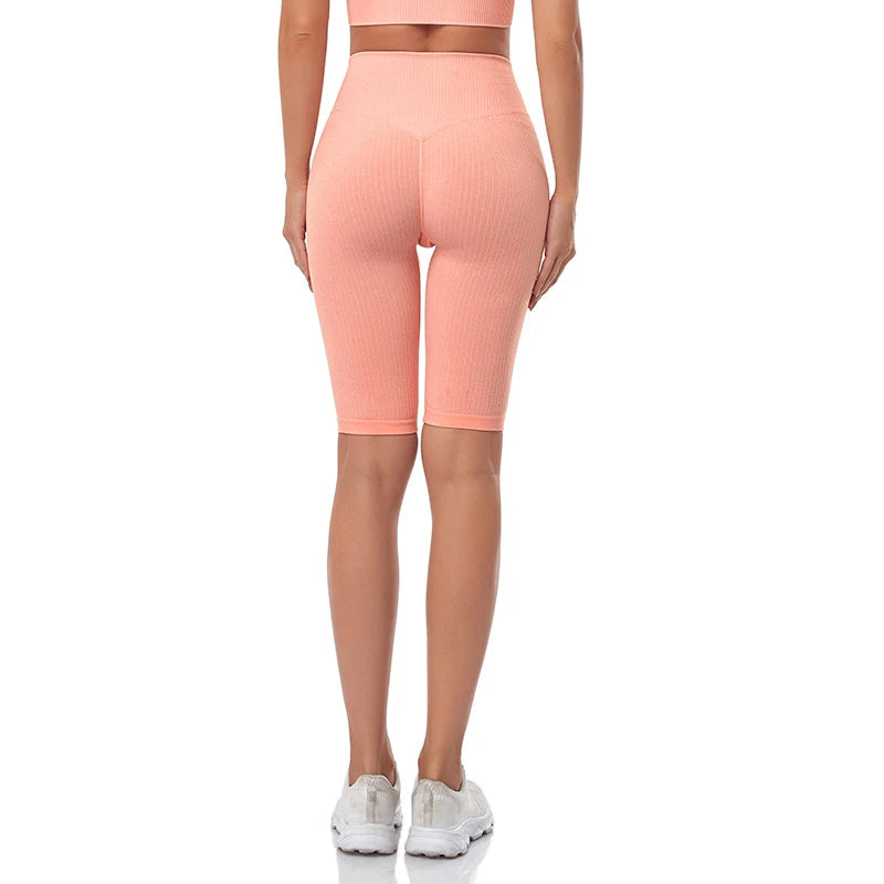 Short de Fitness Seamless - Taille Haute – Effet Sculptant