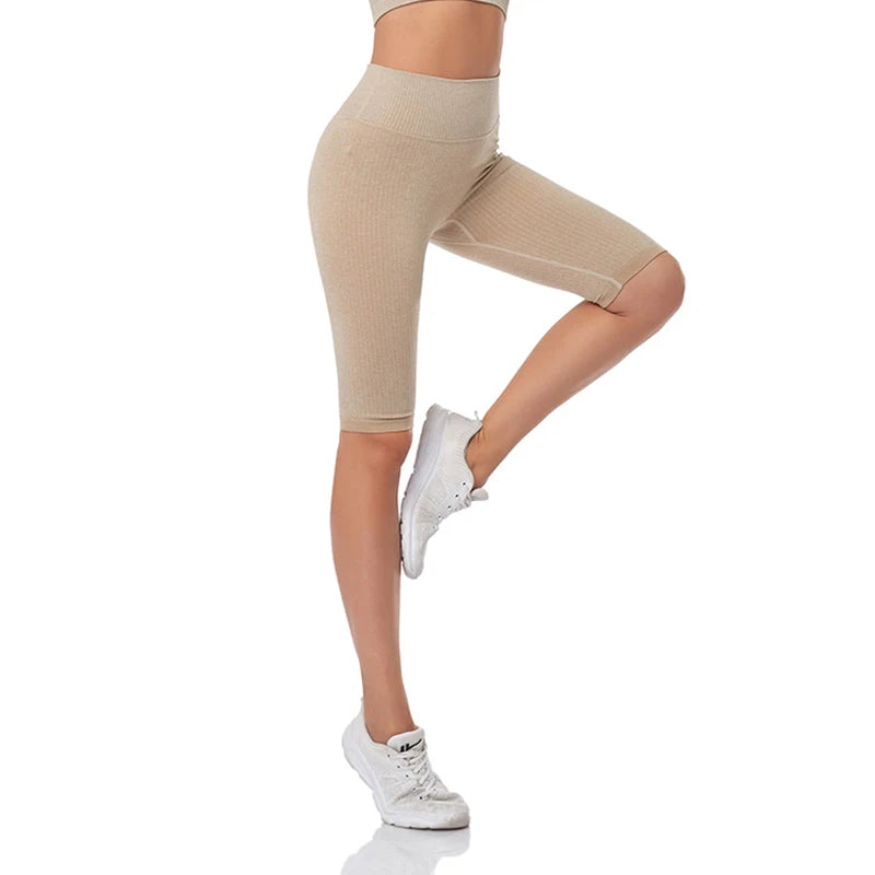 Short de Fitness Seamless - Taille Haute – Effet Sculptant