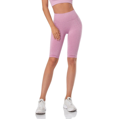 Short de Fitness Seamless - Taille Haute – Effet Sculptant