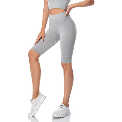 Short de Fitness Seamless - Taille Haute – Effet Sculptant