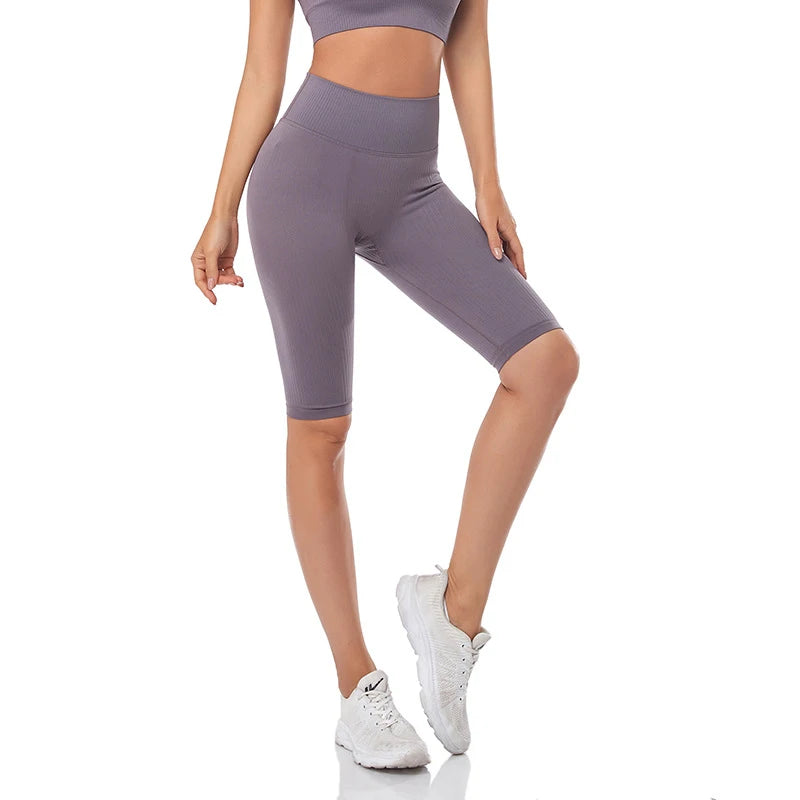 Short de Fitness Seamless - Taille Haute – Effet Sculptant