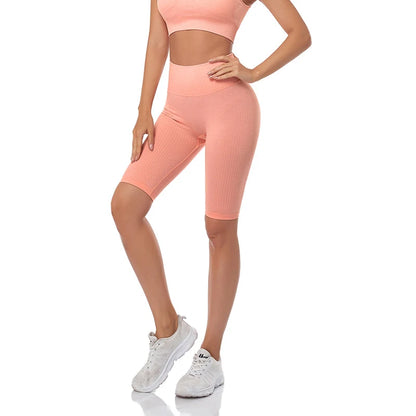Short de Fitness Seamless - Taille Haute – Effet Sculptant