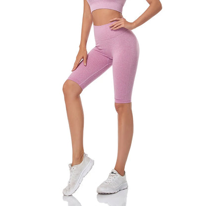 Short de Fitness Seamless - Taille Haute – Effet Sculptant