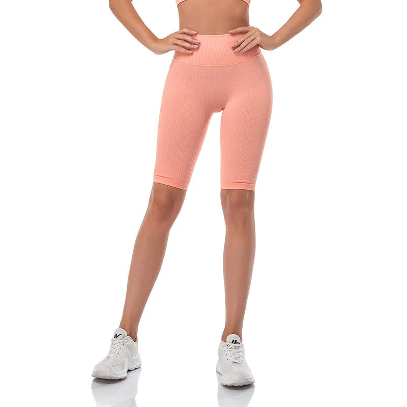 Short de Fitness Seamless - Taille Haute – Effet Sculptant