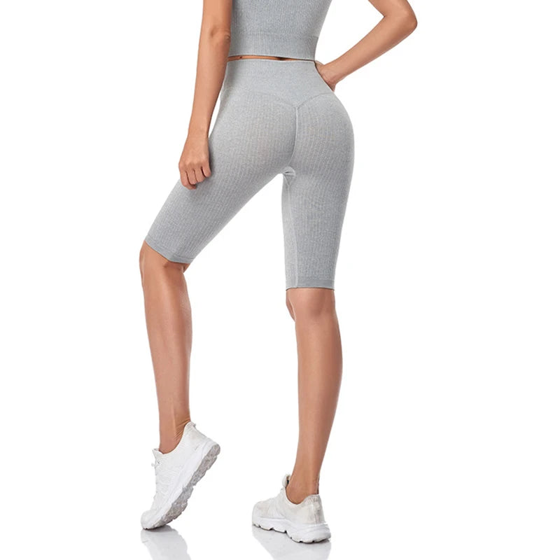 Short de Fitness Seamless - Taille Haute – Effet Sculptant