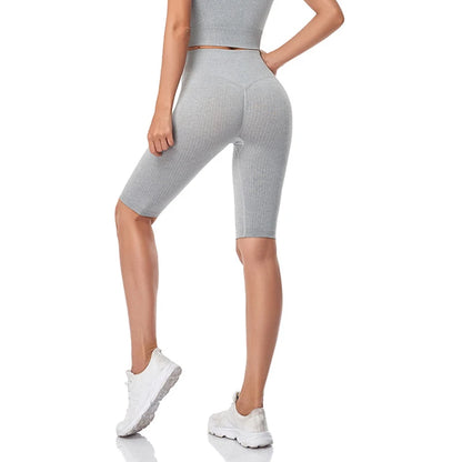 Short de Fitness Seamless - Taille Haute – Effet Sculptant