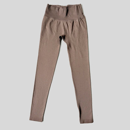 Leggings de Fitness Seamless Taille Haute – Maintien & Galbe