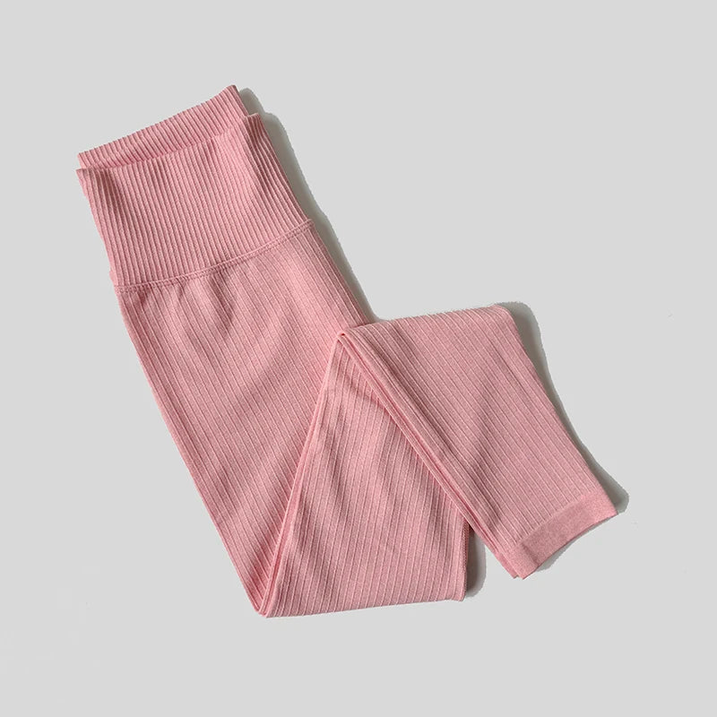 Leggings de Fitness Seamless Taille Haute – Maintien & Galbe