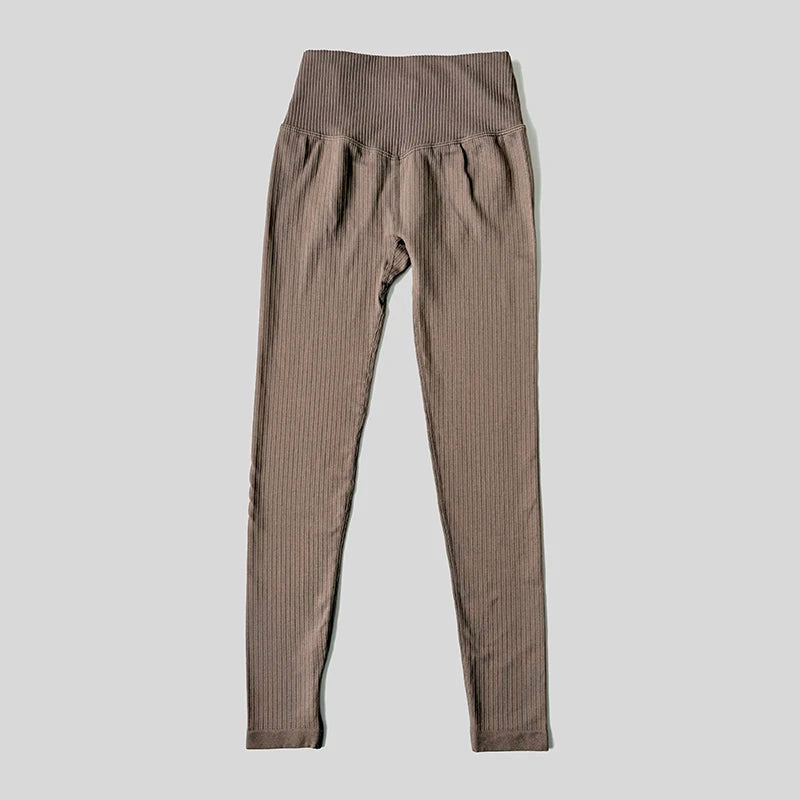 Leggings de Fitness Seamless Taille Haute – Maintien & Galbe